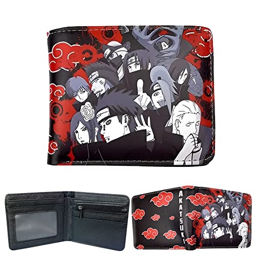 UZSXHJ Anime Brieftasche Kunstleder Slim Wallet Mehrzweck-Brieftasche, Brieftasche für Anime Fan Geschenke Jungen und Mädchen von UZSXHJ