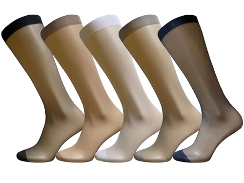 Uaussi 5 Paar Herren-Socken, durchscheinend, aus Seide, ultradünn, Nylon, für Alltag, Freizeit, Arbeit, Business, Sox, Einfarbig Schwarz + Marineblau + Weiß + Kaffee + Grau, Einheitsgr��e Uaussi 5 Paar Herren-Socken, durchscheinend, aus Seide, ultradünn, Nylon, für Alltag, Freizeit, Arbeit, Business, Sox, Einfarbig Schwarz + Marineblau + Weiß + Kaffee + Grau, Einheitsgr��e von Uaussi