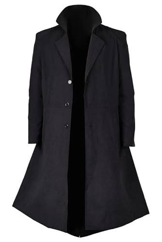 Ubaywey Cosplay Männliche Mantel Kostüm Roelplay Outfits Männer Verkleidung Lange Jacke Casual Cool Graben Halloween Karneval Party Anzüge L von Ubaywey