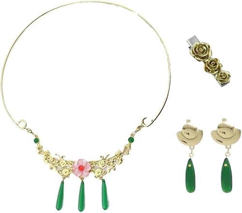 Ubaywey Maomao Cosplay Kostüm Zubehör Maoma Ohrringe Haarclippe Halsring Halloween Karneval Cosplay Requisiten von Ubaywey