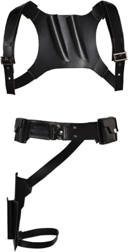 Ubaywey Winter Kostüm Requisiten Soldat Cosplay Rucksack Gürtel Erwachsene Halloween Outfits Gurt Zubehör Herren (Schwarz, S) von Ubaywey