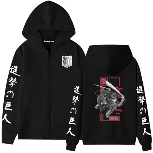 Damen Anime Cartoon Hoodie Fashion Cartoon Cosplay Kostüm Zip Up Jacke Frauen Casual Outwear,032I,XL von Ubeisy