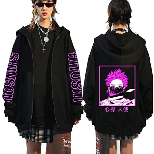 Ubeisy Anime Manga Zip-up Hoodie Bakugou Deku Kapuzenpullover Cosplay Freizeit Anime Gedruckt Herren Damen Jacke,004A,L1 von Ubeisy