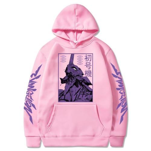 Ubeisy Anime Neon Genesis Evangelion Hoodie Langarm Ikari Shinji Ayanami Rei Cosplay Sweatshirt mit Kängurutasche,005pink-L1 Ubeisy Anime Neon Genesis Evangelion Hoodie Langarm Ikari Shinji Ayanami Rei Cosplay Sweatshirt mit Kängurutasche,005pink-L1 von Ubeisy