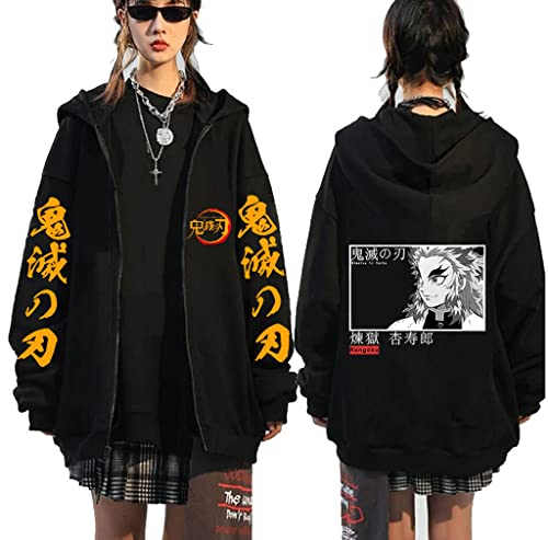 Ubeisy Anime Zip-up Hoodie Anime Cosplay Sweatjacke Mit Kapuze Fashion Alltag Kapuzenpullover für Männer,003B,L1 von Ubeisy