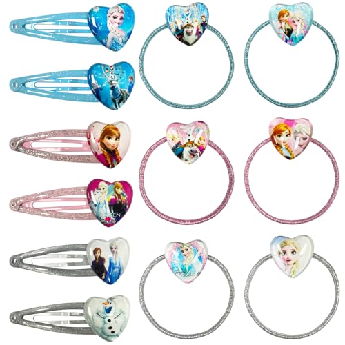 Frozen Haarspangen, Eiskönigin Haarspangen, Elsa Haarschmuck Haarring, Eiskönigin Prinzessin Haarspange, Eiskönigin Mädchen Haarschmuck Ubephant 12PCS Elsa Prinzessin Haarspangen für Mädchen von Ubephant