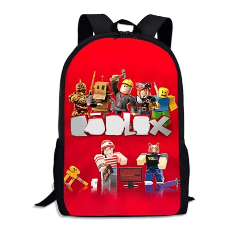 Ubephant Rucksack Roblox, Roblox Kinderrucksäcke, Rucksack Kind Roblox Cartoon Rucksäcke Rucksack Roblox Geschenk für Mädchen und Jungen von Ubephant