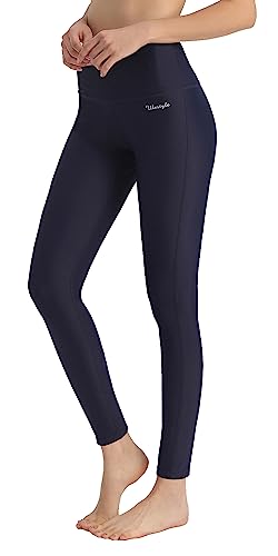 Ubestyle Damen upf 50+ high waist surfen gamaschen schwimmen tights sonnenschutz Marine Medium von Ubestyle