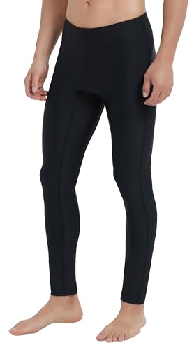 Ubestyle UPF 50+ Herren Active Surfing Water Leggings Schwimmhose Sonnenschutz - Schwarz - X-Large von Ubestyle