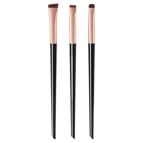 Ubxvamm 3-teiliges Reise-Make-up-Pinsel-Set, Lidschatten-Pinsel, tragbare Kosmetikpinsel für Wimpern, Lidschatten von Ubxvamm