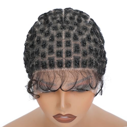 Ucabewel Perückenkappen aus Vollspitze, doppelt gehäkelt, mit natürlichen Knoten und Babyhaar für klebstofffreie, geflochtene Perückenkappen mit Spitze vorne zur Herstellung von Perücken von UCABEWEL