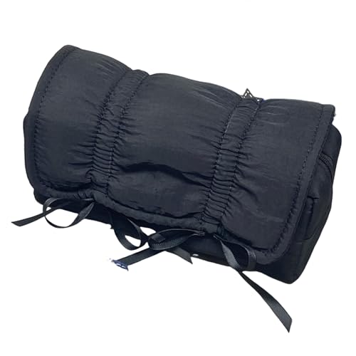 Uclac Federmäppchen mit Schleife, großes Fassungsvermögen, raffinierte Kosmetiktasche als Geschenk, Schwarz Uclac Federmäppchen mit Schleife, großes Fassungsvermögen, raffinierte Kosmetiktasche als Geschenk, Schwarz von Uclac