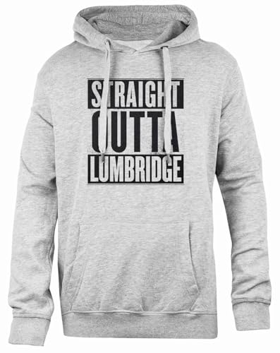 Udaytee Straight Outta Town Simple-Fit Hoodie Graues Unisex-Sweatshirt von Udaytee