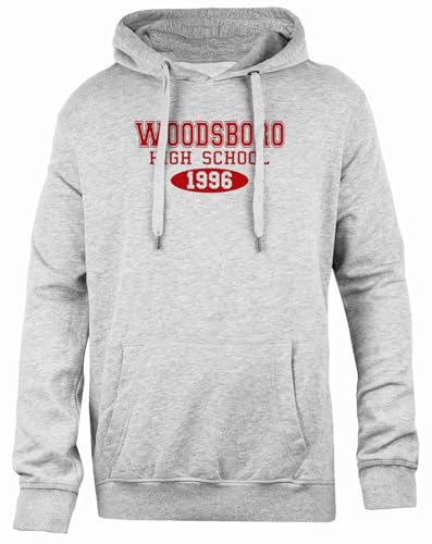 Udaytee Woodsboro High School Simple-Fit Hoodie Graues Unisex-Sweatshirt von Udaytee
