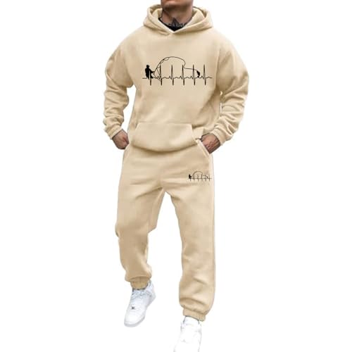 Jogginganzug Für Herren Damen 2025 Y2K Hooded Tops+Hose Tracksuit Buchstaben Druck Lose Hoodies Und Jogginghosen Hip Hop Unisex Pullover Sporthosen Anzug Zweiteiliger Jogginganzug mit Pullover von Udbeksid