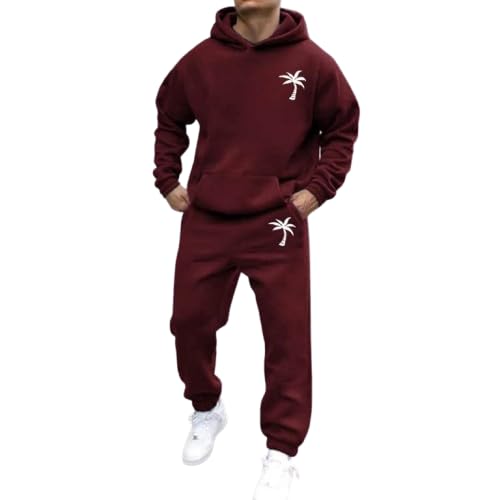 Jogginganzug Für Herren Damen Y2K Hooded Tops+Hose Tracksuit Buchstaben Druck Lose Hoodies Und Jogginghosen Hip Hop Unisex Pullover Sporthosen Anzug Zweiteiliger Jogginganzug von Udbeksid