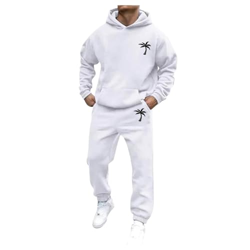 Jogginganzug Für Herren Damen Y2K Hooded Tops+Hose Tracksuit Buchstaben Druck Lose Hoodies Und Jogginghosen Hip Hop Unisex Pullover Sporthosen Anzug Zweiteiliger Jogginganzug von Udbeksid
