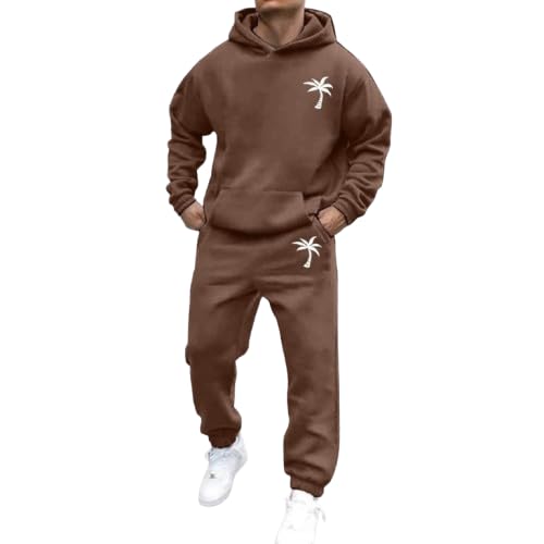 Jogginganzug Für Herren Damen Y2K Hooded Tops+Hose Tracksuit Buchstaben Druck Lose Hoodies Und Jogginghosen Hip Hop Unisex Pullover Sporthosen Anzug Zweiteiliger Jogginganzug von Udbeksid