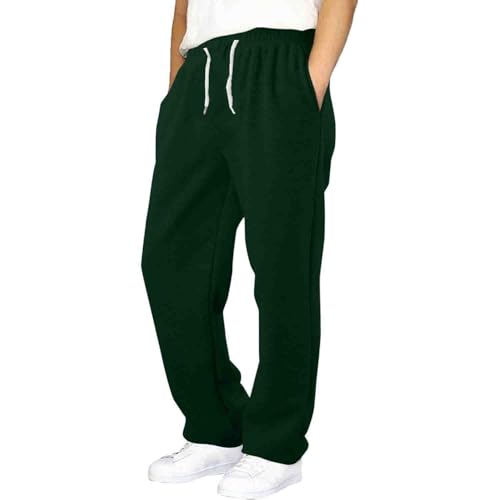 Jogginghose Herren Breite Baggy Sweatpants Baumwolle Elastische Taille Jogging Hose Weites Bein Sporthose Lang Sweat Pants Men Winter Warme Männer Sweathose Mit Taschen Jogginghose Herren Tommy von Udbeksid