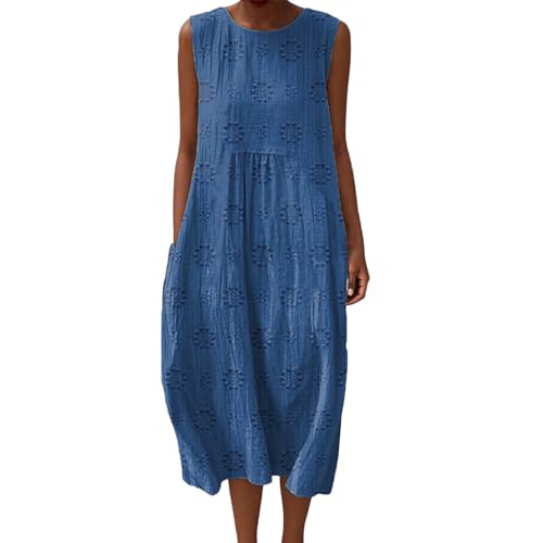 Leinenkleider Damen Sommerkleid Baumwolle Luftige Sommerkleider Lang Leinenkleid Ärmellos Sommer Locker Musselin Kleid Midi Strandkleid Leinen 2025 Vintage Blumendruck Freizeitkleid Baumwollkleid Leinenkleider Damen Sommerkleid Baumwolle Luftige Sommerkleider Lang Leinenkleid Ärmellos Sommer Locker Musselin Kleid Midi Strandkleid Leinen 2025 Vintage Blumendruck Freizeitkleid Baumwollkleid von Udbeksid