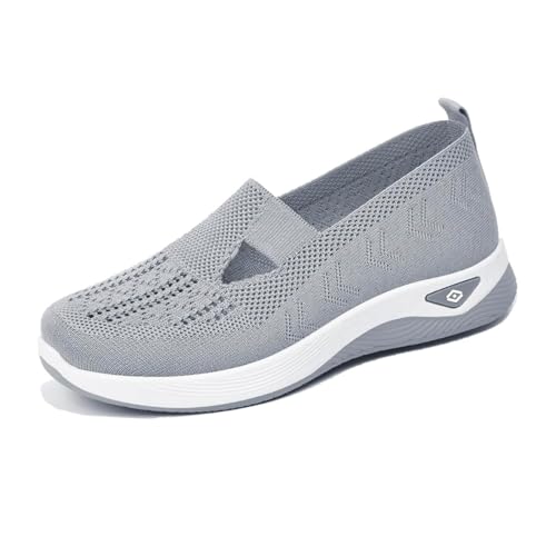 Orthopädische Schuhe Damen 2025 Women's Trainers Shoes Without Ohne Schnürung für Frauen Handsfree Slip On Walking Lightweight Comfortable Increased Cushioning and Relief Outdoor Walkingschuhe von Udbeksid