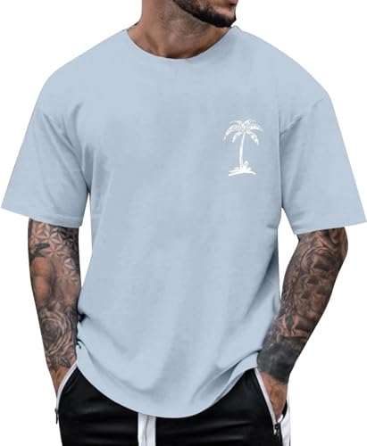 Tshirt Herren Mode Lose Rundhals Kurzarm Sommer Mode T-Shirt mit Los Angeles Grafik Kreativen Buchstaben Vintage Drucken Lang Tops Shirt Männer Sportshirts Oversized Tshirt Herren Tshirt Herren Mode Lose Rundhals Kurzarm Sommer Mode T-Shirt mit Los Angeles Grafik Kreativen Buchstaben Vintage Drucken Lang Tops Shirt Männer Sportshirts Oversized Tshirt Herren von Udbeksid