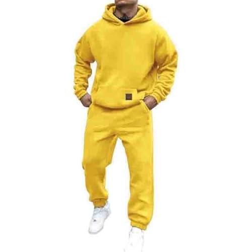 Udbeksid Jogginganzug Für Herren Damen Y2K Hooded Tops+Hose Tracksuit Buchstaben Druck Lose Hoodies Und Jogginghosen Hip Hop Unisex Pullover Sporthosen Anzug Zweiteiliger Jogginganzug mit Pullover von Udbeksid