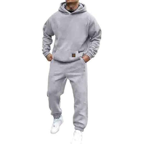 Udbeksid Jogginganzug Für Herren Damen Y2K Hooded Tops+Hose Tracksuit Buchstaben Druck Lose Hoodies Und Jogginghosen Hip Hop Unisex Pullover Sporthosen Anzug Zweiteiliger Jogginganzug mit Pullover von Udbeksid