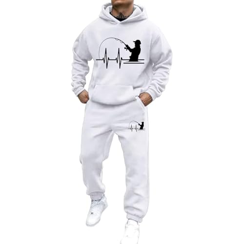Udbeksid Jogginganzug Für Herren Damen Y2K Hooded Tops+Hose Tracksuit Buchstaben Druck Lose Hoodies Und Jogginghosen Hip Hop Unisex Pullover Sporthosen Anzug Zweiteiliger Jogginganzug mit Pullover von Udbeksid