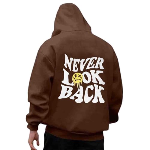 Udbeksid Kapuzenpullover Herren 2024 Hoodie Männer mit Backprint Sweatshirt Streetwear Sweatjacke Langarm Kapuzenpulli Frühling Herbst Winter von Udbeksid