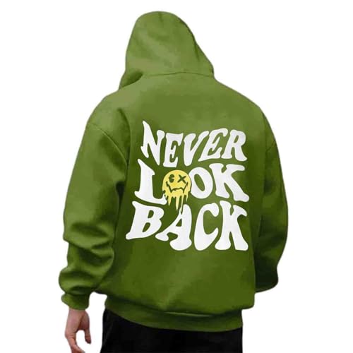 Udbeksid Kapuzenpullover Herren 2024 Hoodie Männer mit Backprint Sweatshirt Streetwear Sweatjacke Langarm Kapuzenpulli Frühling Herbst Winter von Udbeksid