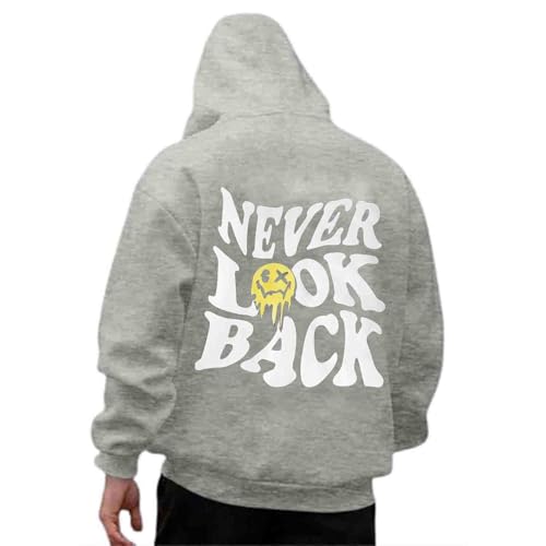 Udbeksid Kapuzenpullover Herren 2024 Hoodie Männer mit Backprint Sweatshirt Streetwear Sweatjacke Langarm Kapuzenpulli Frühling Herbst Winter von Udbeksid