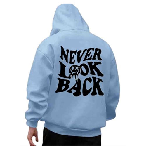 Udbeksid Kapuzenpullover Herren 2024 Hoodie Männer mit Backprint Sweatshirt Streetwear Sweatjacke Langarm Kapuzenpulli Frühling Herbst Winter von Udbeksid