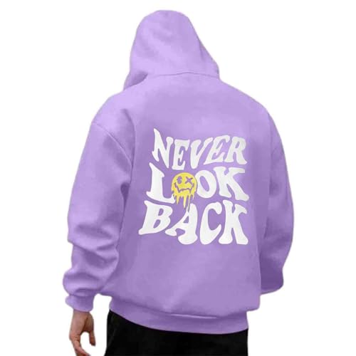 Udbeksid Kapuzenpullover Herren 2024 Hoodie Männer mit Backprint Sweatshirt Streetwear Sweatjacke Langarm Kapuzenpulli Frühling Herbst Winter von Udbeksid