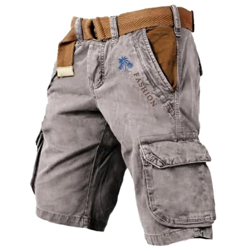 Udbeksid Kurze Hosen Cargo Hose MäNner Kurz Herren Jeans Arbeits Outdoor Shorts Sommer Männer Arbeitshose 3 4 Baggy Stretch Cargohose Mit Taschen Knielang Bermuda Freizeitshorts Wanderhose Sport von Udbeksid