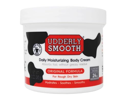 Udderly Smooth Feuchtigkeitscreme Körpercreme - Riesige Füllmenge 340g/12oz - Hydratisiert Trockene Haut & lindert Hautprobleme - Körpercreme für Männer und Frauen von Udderly Smooth