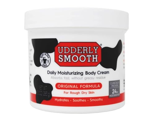 Udderly Smooth Feuchtigkeitscreme Körpercreme - Riesige Füllmenge 340g/12oz - Hydratisiert Trockene Haut & lindert Hautprobleme - Körpercreme für Männer und Frauen Udderly Smooth Feuchtigkeitscreme Körpercreme - Riesige Füllmenge 340g/12oz - Hydratisiert Trockene Haut & lindert Hautprobleme - Körpercreme für Männer und Frauen von Udderly Smooth