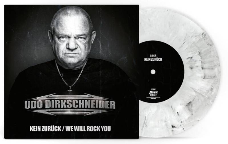 Udo Dirkschneider Kein zurück / We will rock you LP marmoriert von Udo Dirkschneider