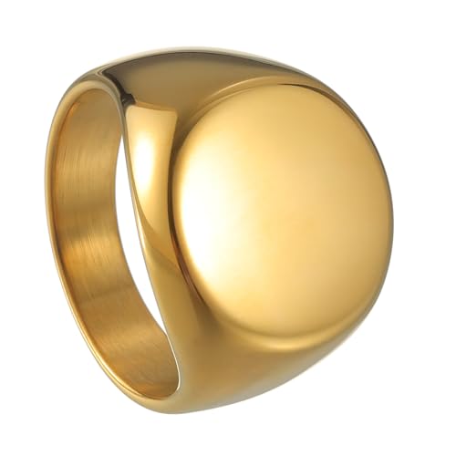 Udolfly Siegelring für Herren, Edelstahl, Pinky-Ring für Männer und Frauen, Silber/Schwarz/Gold, quadratisch, cooler Fingerring, Geschenk für Vater, Ehemann, 11, Metall, Kein Edelstein Udolfly Siegelring für Herren, Edelstahl, Pinky-Ring für Männer und Frauen, Silber/Schwarz/Gold, quadratisch, cooler Fingerring, Geschenk für Vater, Ehemann, 11, Metall, Kein Edelstein von Udolfly
