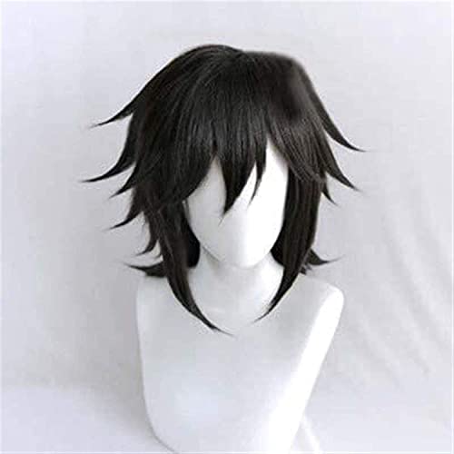 Uearlid Wig Anime Cosplay Anime Cosplay Perücken Demon Slayer Tomioka Giyuu Copplay Perücke Perücke Flauschige Anti- Warping Anime Perücke von Uearlid