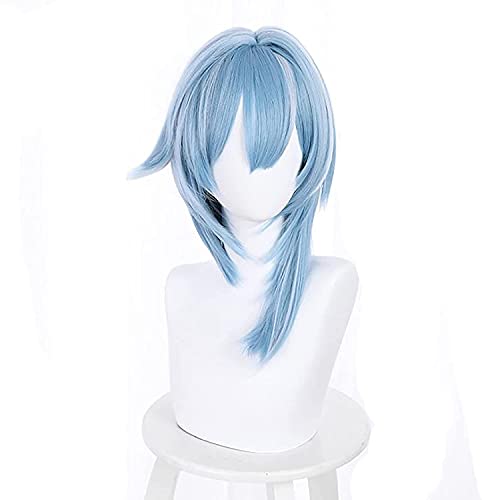 Uearlid Wig Anime Cosplay Anime Cosplay Perücken Genshin-Auswirkungen EULA-Cosplay-Perücke for Halloween-Party-Requisitenzubehör mit kostenloser Perücke-Kappe von Uearlid