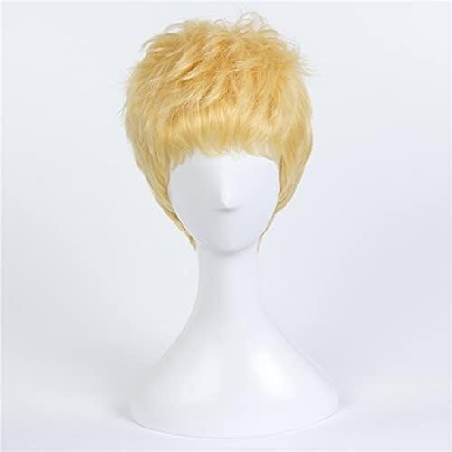 Uearlid Wig Anime Cosplay Persona 5 Ryuji Sakamoto Cosplay Perücken Kurze Goldene Hitzebeständige Synthetische Haar Halloween Party Rolle Spielen Perücke + Kappe Uearlid Wig Anime Cosplay Persona 5 Ryuji Sakamoto Cosplay Perücken Kurze Goldene Hitzebeständige Synthetische Haar Halloween Party Rolle Spielen Perücke + Kappe von Uearlid