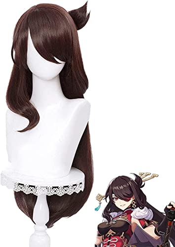 Uearlid Wig Anime Cosplay Spiel Genshin Impact Cosplay Beidou Perücke Abnehmbarer Dutt Brauner Langer gerader Pony Hitzebeständiges Haar Rollenspiel for Erwachsene Uearlid Wig Anime Cosplay Spiel Genshin Impact Cosplay Beidou Perücke Abnehmbarer Dutt Brauner Langer gerader Pony Hitzebeständiges Haar Rollenspiel for Erwachsene von Uearlid