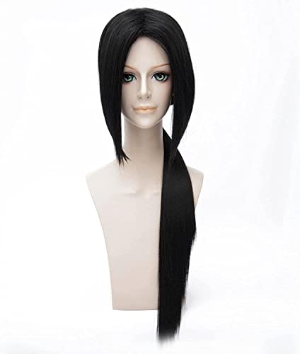 Uearlid Wig Anime Cosplay Uchiha Itachi Cosplay Perücke 80 cm Lange Schwarze Kunsthaarperücken von Uearlid