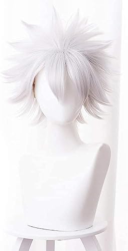 Wig Anime Cosplay Anime Cosplay Perücke Perücken Karneval Hitzebeständiges Kunsthaar Karneval Halloween (Shinazugawa Sanemi Perücke) von Uearlid