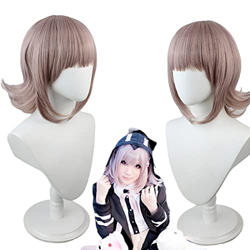 Wig Anime Cosplay Anime Cosplay Perücke for Danganronpa Kostüm Perücken Hitzebeständiges Kunsthaar Karneval Halloween (Nanami ChiaKi Perücke) von Uearlid