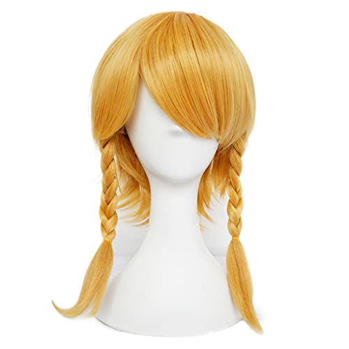 Wig Anime Cosplay Anime-Perücke The Legend of Zelda Breath of The Wild Cosplay-Link-Perücke, kurze Pferdeschwanz-Perücke, Kostüm-Halloween-Perücke, for Halloween, Kostümparty, Anime-Show, Cosplay-Aben von Uearlid