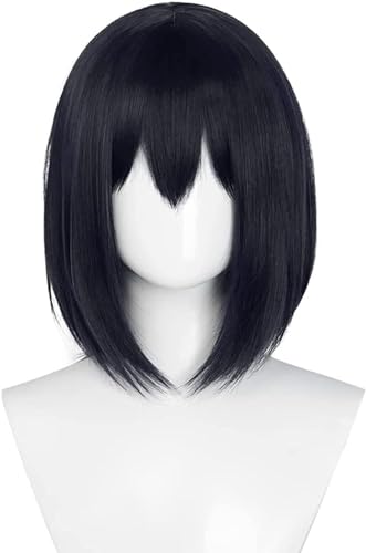 Wig Anime Cosplay Anime-Perücke for Howl Cosplay-Perücke for Howl's Moving Castle, kurze schwarze blaue Perücke + Perückenkappe von Uearlid