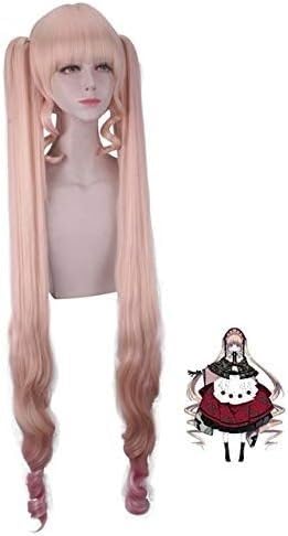 Wig Anime Cosplay Anime Rozen Maiden Shin Ku Cosplay Wellige Perücke Synthetische Haar Mit Doppel Pferdeschwänzen Cosplay Taisho Shin Ku Reiner Rubin Perücken von Uearlid