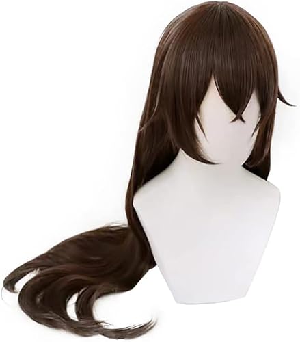 Wig Anime Cosplay Anime Sayu Cosplay Wig for Game Genshin Impact Cosplay Wigs with Free Wig Cap (Color : Amber) von Uearlid